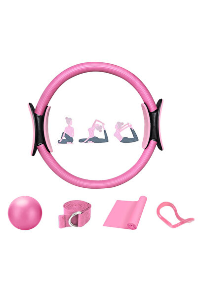 Sthxyfaith مجموعة بيلاتيس منزلية للنساء ملابس بيلاتيس معدات مجموعة حلقات وكرات مجموعات تمارين للنساء