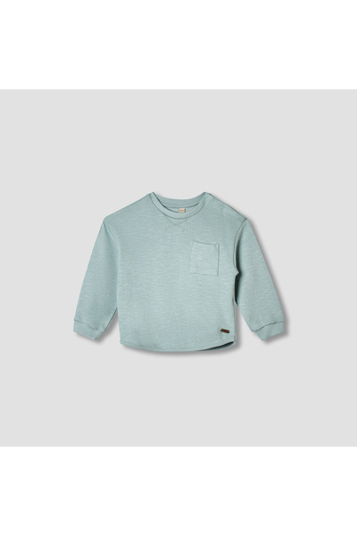 giggles Textured T-shirt with Pocket