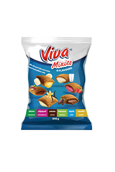 VİVA Mixies – Ποικιλία μπισκότων σε σχήμα μαξιλαριού – 240 g