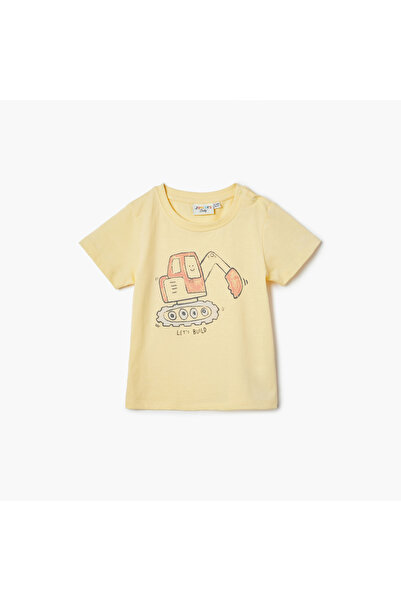 Juniors تي شيرت مطبوع بأكمام قصيرة