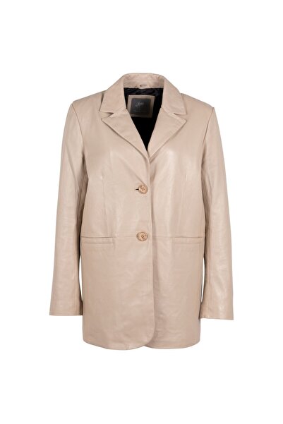 mauritius Geaca de Piele Dama Gipsy Bej Deschis Lieke