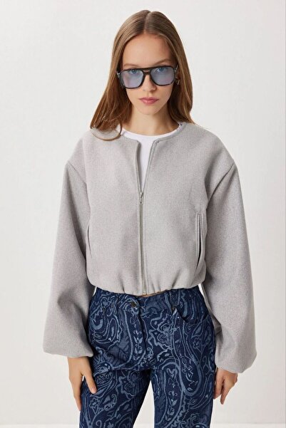 moyabutiik YUMUŞAK KAŞE SOFT BOMBER CEKET