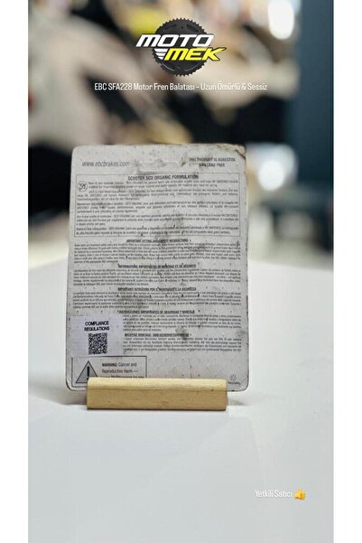 Motomek RKS VRS 125 EBC SFA228 Motor Fren Balatası – Uzun Ömürlü & Sessiz