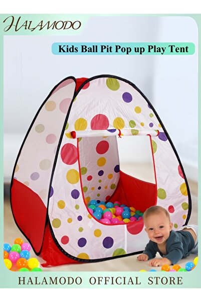 HALAMODO خيمة لعب منبثقة للأطفال مع حوض كرات، مناسبة للأولاد والبنات والرضع و...