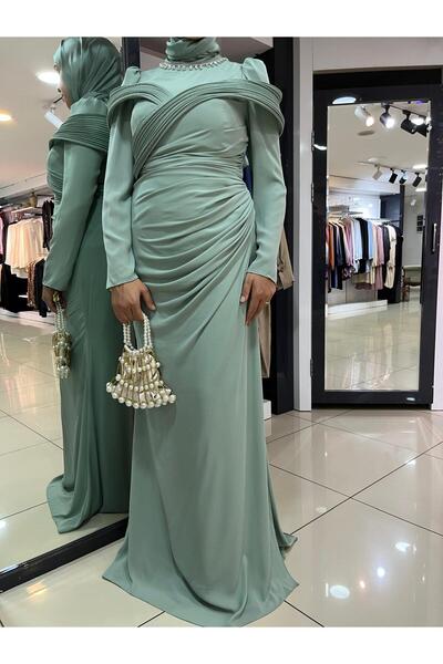 Hennin kuğu abiye elbise