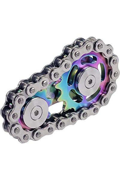 Arabest Bike Chain Gear Fidget Spinner, Metal Sprocket Chain Fidget Toy, Stress Anxiety Relief Fidget Toy
