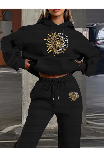 PENTHİLUS طقم بدلة رياضية للجنسين مكون من بغطاء رأس خيوط K-طقم بدلة رياضية كب...