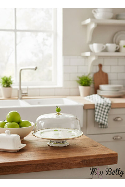 Miss Betty وعاء كيك مون أمار مطلي بالمينا بطول 30 سم