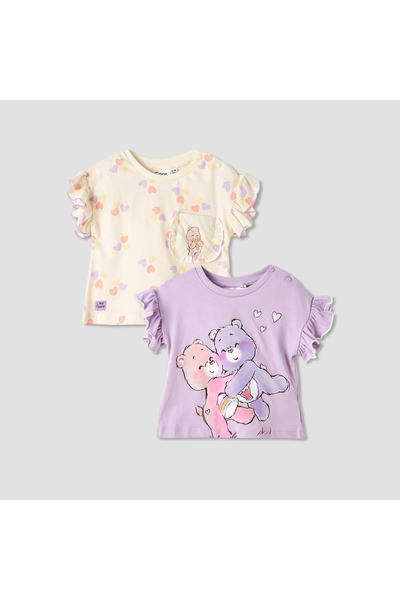 CLOUD CO ENTERTAINMENT تيشيرت مطبوع عليه رسومات دببة كير بيرز من كلاود كو بأك...