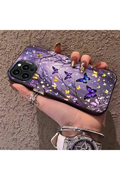 Hontinga حافظة هاتف متوافقة مع iPhone 15 Pro Max، جميلة على شكل فراشة، مضادة ...