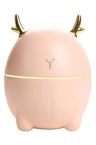 HALAMODO مرطب هواء محمول على شكل غزال، موزع للزيوت العطرية العطرية، وردي/ذهبي