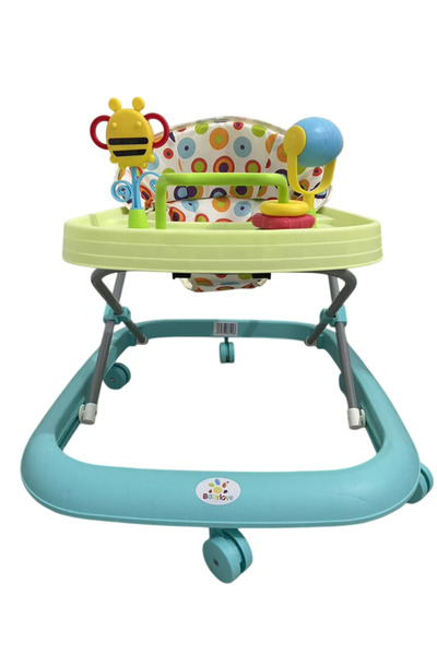 Baby love مشاية أطفال قابلة لتعديل الارتفاع مع ألعاب، لون أصفر 33-507Y