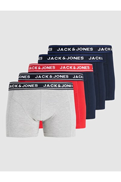 Jack & Jones JACK JONES Erkek 5 li Kutulu Paket Pamuklu Boxer 12295148
