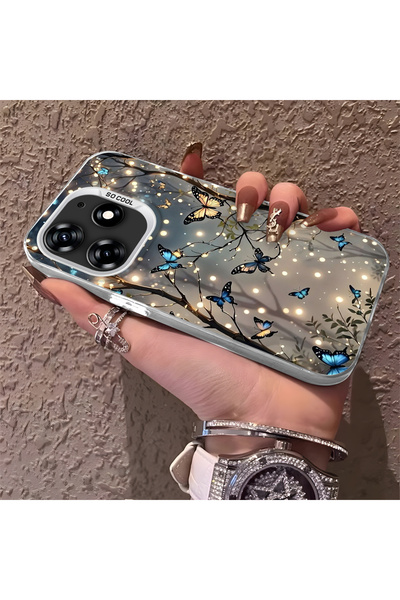 Hontinga حافظة هاتف متوافقة مع هاتف Tecno Spark 10 Pro، جميلة على شكل فراشة، ...