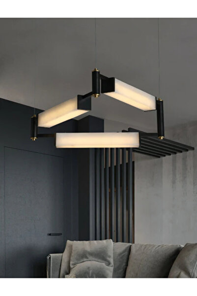 RONİSU AYDINLATMA Resident Mermer Sarkıt Avize – Geometrik Tasarım Avize RA-A...