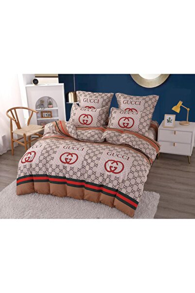 trendyhome Luxury Underwear, Fine Cotton, 6 Pieces, Elegant, Brown/Cream, M314