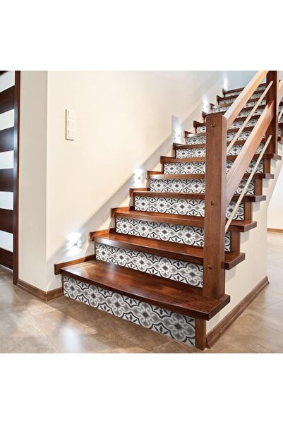 NEU KIDS Autocolante pentru trepte – 14 buc 100x18 cm, Flori marocane, Autoad...