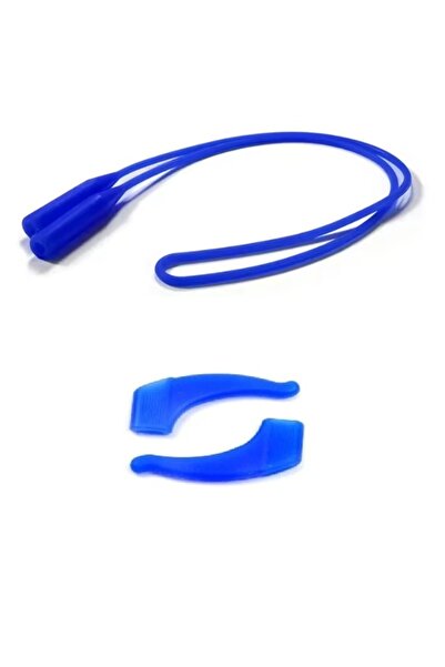 Optic Master Silicone Anti-Slip Ear Lock and Glasses Strap / Cord Navy Blue