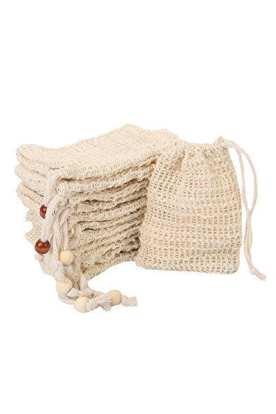 Arabest كيس صابون مقشر مع قطعة صابون برباط