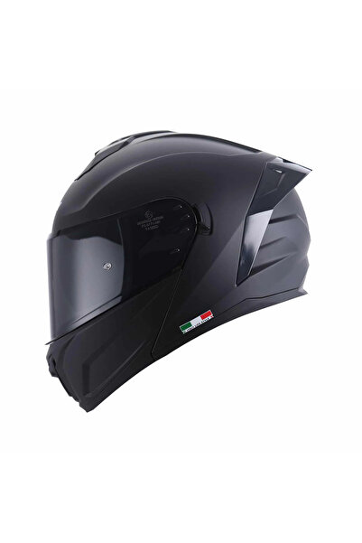 Sway KASK SW 919 Matt Black Çene Açılır