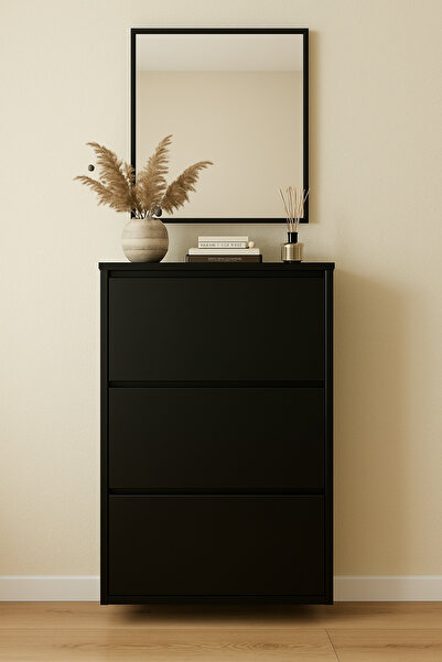 Metalium Concept 3'lü (Üçlü) Metal Ayakkabılık Siyah