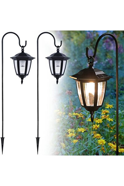 Arabest عبوتان من مصابيح الإضاءة الشمسية المعلقة الخارجية، فوانيس زينة للحديق...