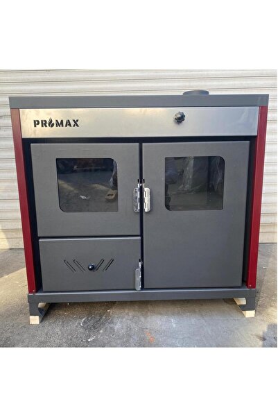 Promax YATAY FIRINLI BORDO RENK KUZİNELİ KAT KALORİFERLİ SOBA