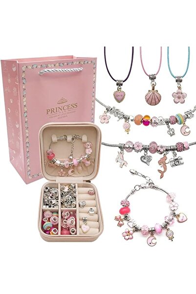 Arabest مجموعة صنع أساور ساحرة مكونة من 66 قطعة، لوازم صنع المجوهرات بنفسك، م...