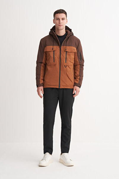 Cazador 13270 Kahve Erkek Çift Renkli Mikro Mont