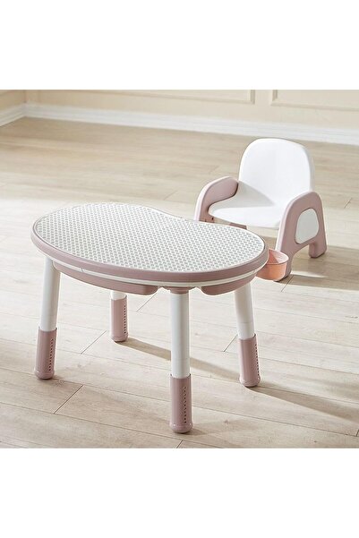 EAGL MART طقم طاولة وكرسي أنشطة تعليمية للأطفال، قابل لتعديل الارتفاع، 74.5 ×...