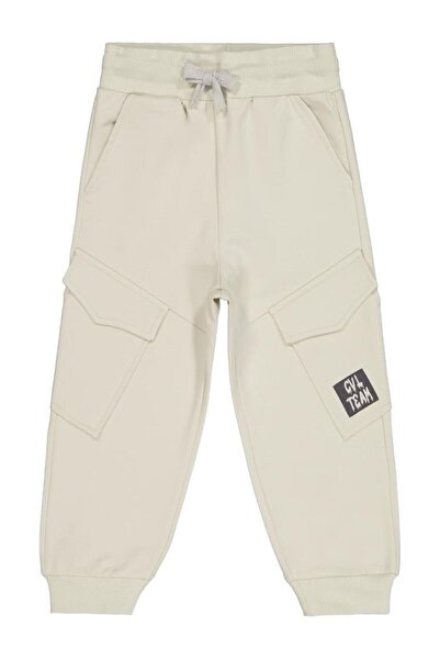 Civil Boys Cargo Pocket Pack Labeled 2-5 Years Old Sweatpants - Beige 4-5 Years Old