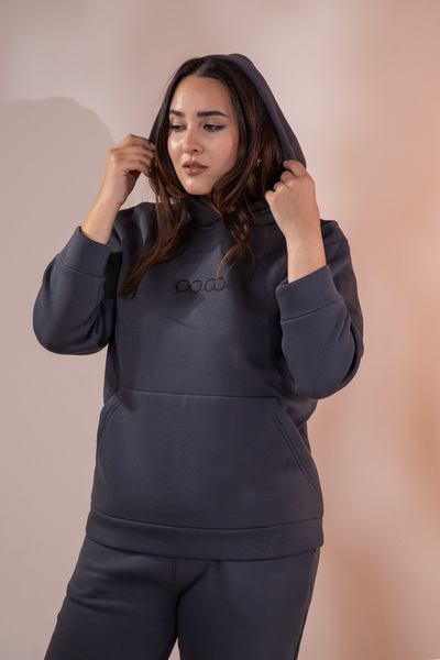 Roxxlen Swea cu buzunare pentru femei de mărime mare tricou