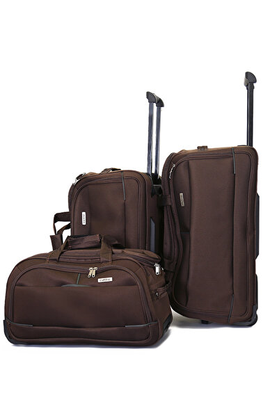 Capital 3-Piece Duffle Bag Set - Soft Oxford Fabric, 2 Wheels, Telescopic Handle