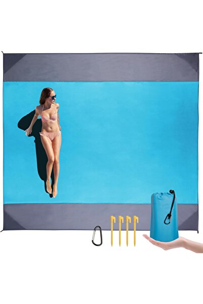 Arabest بطانية شاطئ مقاومة للماء والرمل: حصيرة شاطئ مقاومة للماء وخالية من ال...