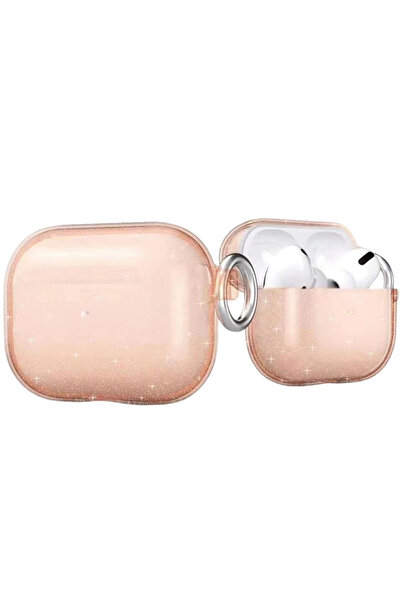 UnDePlus Apple Airpods Pro 1. / 2. Nesil ile uyumlu Kılıf Sağlam Şeffaf Simli Allstar Renkli Case 32