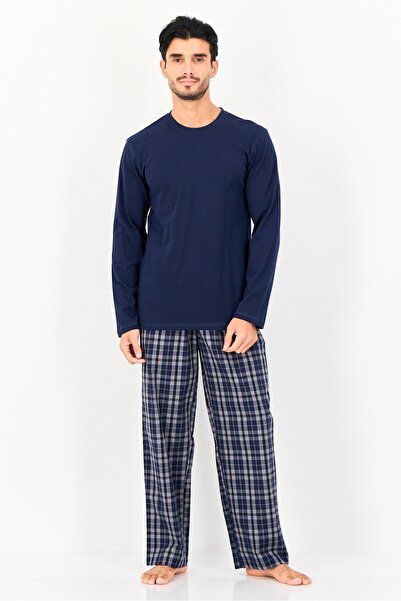 English Laundry Men 2 Pieces Checkered T-Shirt And Bottom Pyjama Set, Multicolor