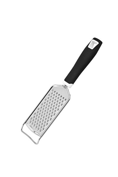 Generic Stainless Steel Cheese Grater — Flat Handheld Lemon Zester