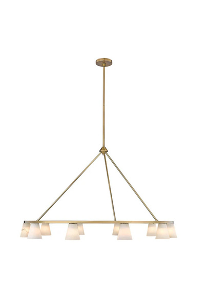 RONİSU AYDINLATMA Ferona Mermer Sarkıt Avize – Konik Mermer Başlıklı Modern T...