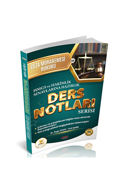 Savaş Yayınevi HUKAL HMGS-HAKİMLİK Ceza Muhakemesi Hukuku Ders Notları Savaş ...