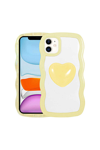 Ankayan Teknoloji حافظة ANKY Ponçik متوافقة مع هاتف iPhone 11 على شكل قلب ملو...