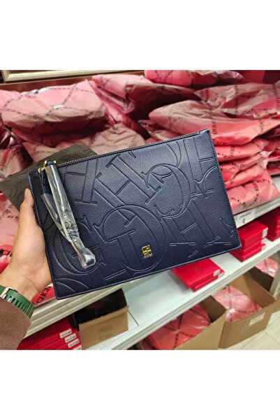 CILMI HARVILL CHHC CHCH Women's Business Clutch with Smooth Zipper, Letter Em...