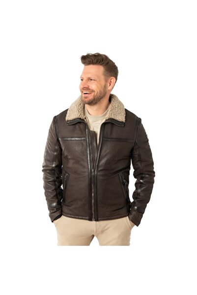 mauritius Geaca de Piele Barbati Maro MMAlasko