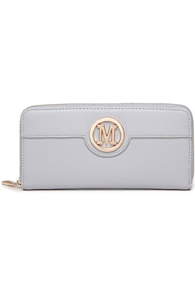 Miss Lulu Women's Faux Leather Wallet LP2031GY Gray
