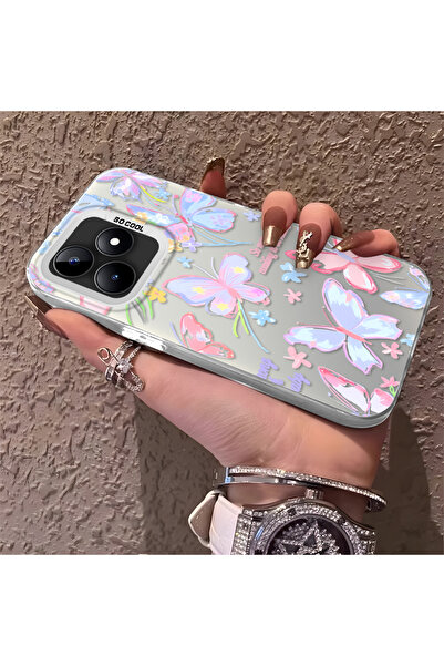 Hontinga حافظة هاتف متوافقة مع هاتف Realme Note 50، حافظة كاميرا مضادة للصدما...