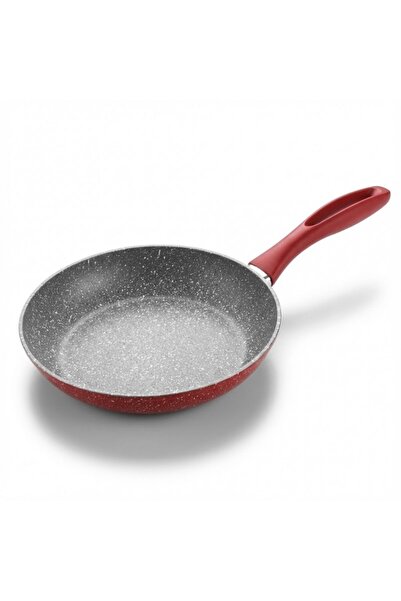 goldmann Red Marble Frying Pan, Forged Aluminum, 24x4.8 cm, Induction