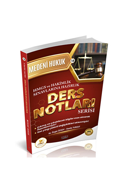 Savaş Yayınevi HUKAL HMGS-HAKİMLİK Medeni Hukuk Ders Notları Savaş Yayınları ...