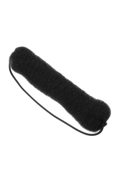 SELA burete pentru coc de păr cu elastic, negru