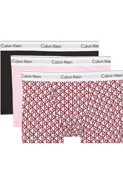 Calvin Klein Ck Erkek Çok Renkli Relaxed Fit Trunk Pamuklu 3'lü Boxer