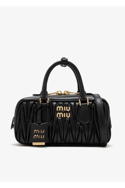 Miu Miu Arcadie Leather Crossbody Hobo Handbag Women Camera With Top Handle