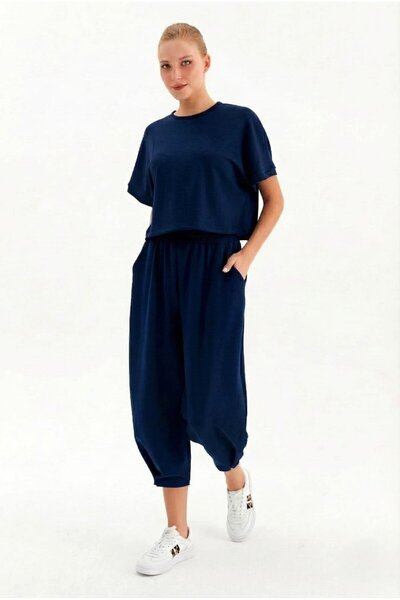 Nish&Chic T-Shirt Baggy Trousers Tracksuit Set